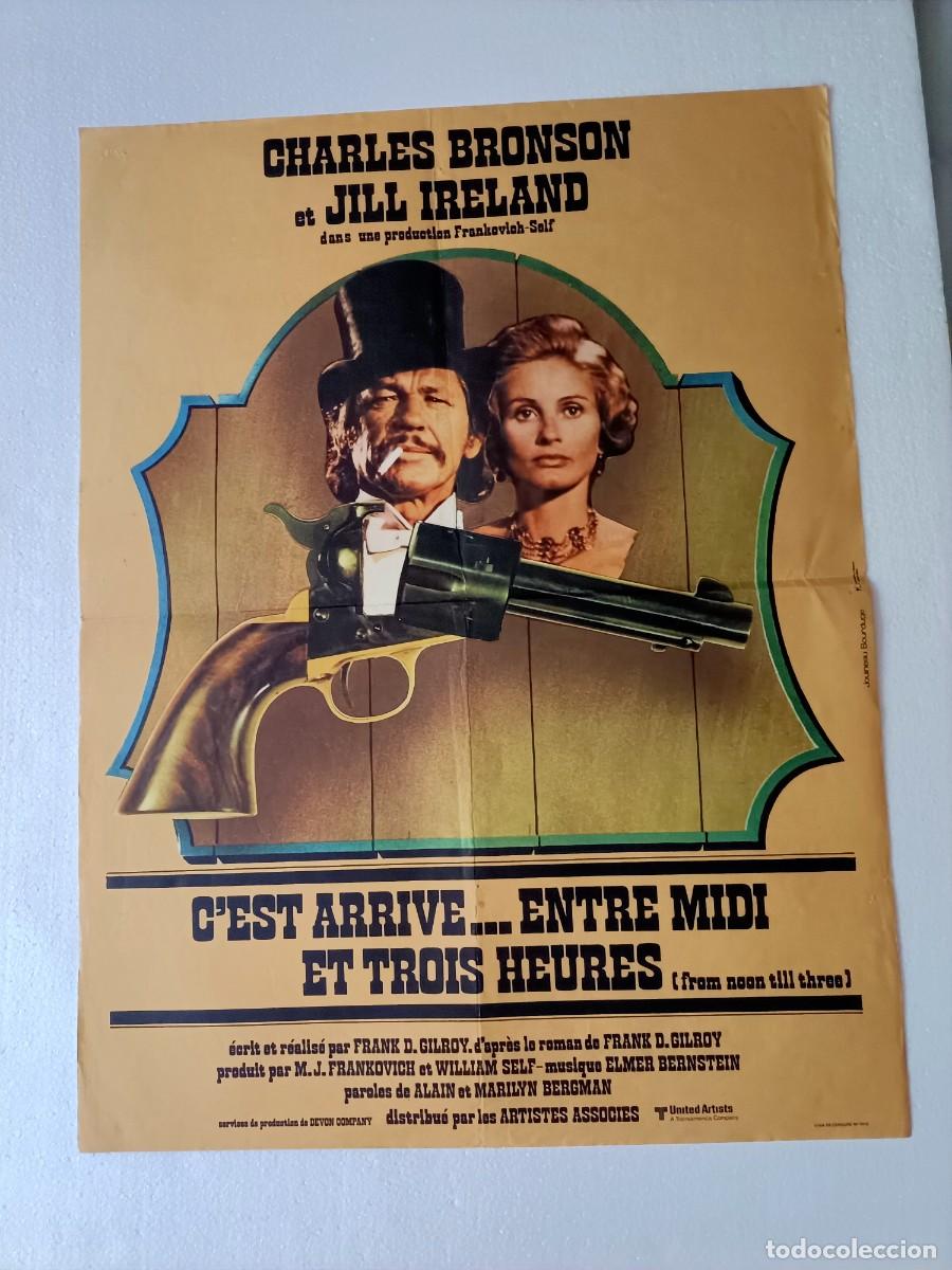 Cinema: POSTER DE LA PEL&Iacute;CULA, SUCEDI&Oacute; ENTRE LAS DOCE Y LAS TRES, C'EST ARRIVE ENTRE MIDI ET TROIS HEURES.