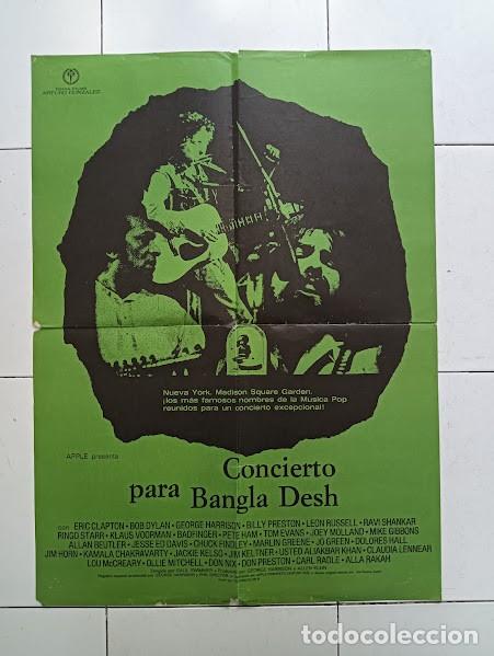Cine: SMP 2788 CONCIERTO PARA BANGLA DESH BOB DYLAN GEORGE HARRISON RINGO STARR POSTER ORIGINAL 50X70 ESTR