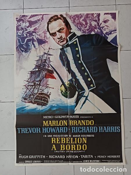 Kino: SMP 2790 REBELION A BORDO MARLON BRANDO POSTER ORIGINAL 70X100 ESTRENO A raro