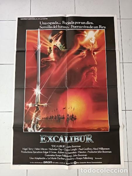 Cinema: SMP 2791 EXCALIBUR JOHN BOORMAN BOB PEAK POSTER ORIGINAL ESTRENO 70X100 raro