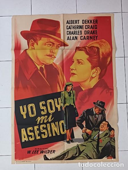Kino: SMP 2794 YO SOY MI ASESINO ALBERT DEKKER SOLIGO POSTER ORIGINAL ESTRENO 70X100 LITOGRAFIA