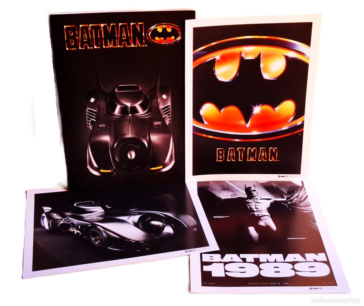 Kino: DC & WARNER - BATMAN - LOTE DE 3 LAMINAS ORIGINALES NUEVAS DE 40 X 30.CM + CARPETA