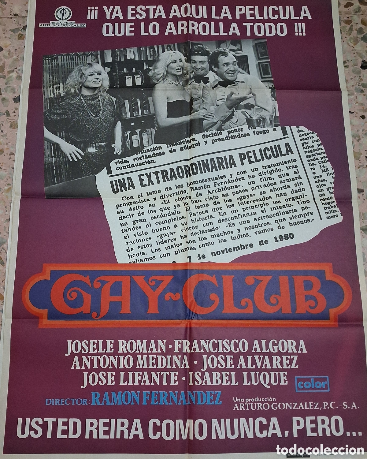Cine: Cartel de cine.Gay club