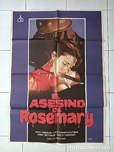 Cinema: SMP 2798 EL ASESINO DE ROSEMARY JOSEPH ZITO VICKY DAWSON POSTER ORIGINAL 70X100 ESTRENO