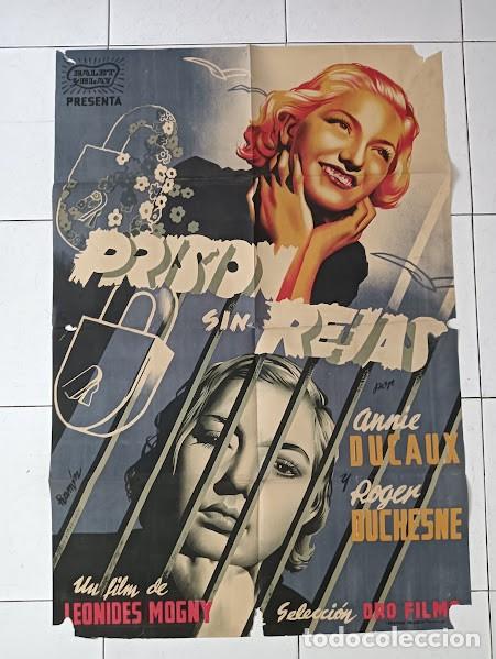 Cinema: SMP 2799 PRISION SIN REJAS ANNIE DUCAUX ROGER DUCHESNE POSTER ORIGINAL 70X100 ESTRENO LITOGRAFIA