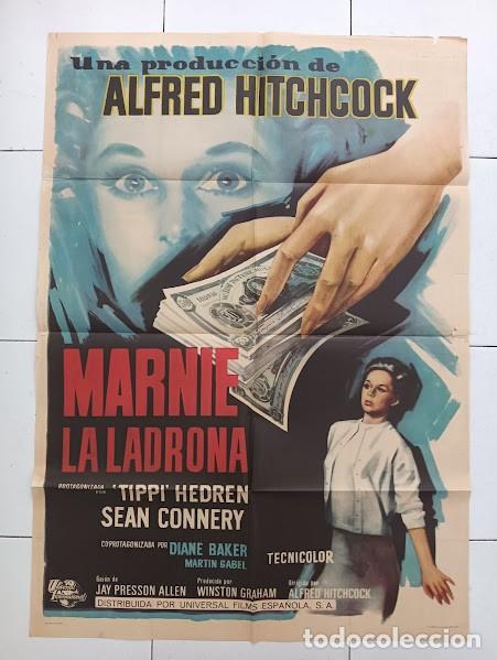 Cin&eacute;ma: SMP 2811 MARNIE LA LADRONA ALFRED HITCHCOCK SEAN CONNERY TIPPI HEDREN POSTER ORIGINAL 70X100 ESTRENO