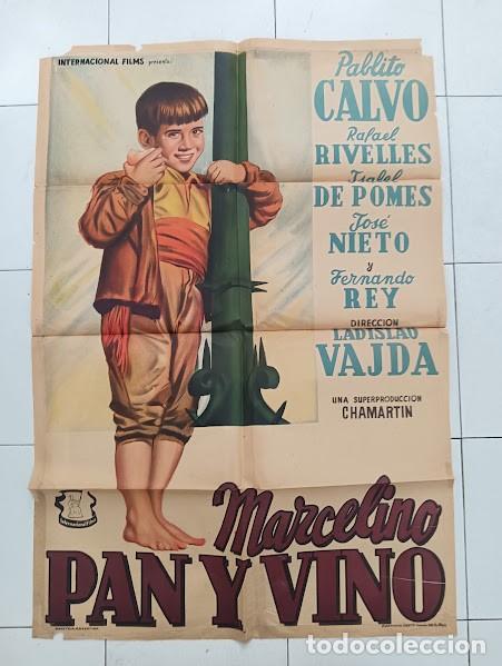 Cinema: EPX 0550 MARCELINO PAN Y VINO PABLITO CALVO POSTER ORIGINAL ARGENTINO 75X110 LITOGRAFIA