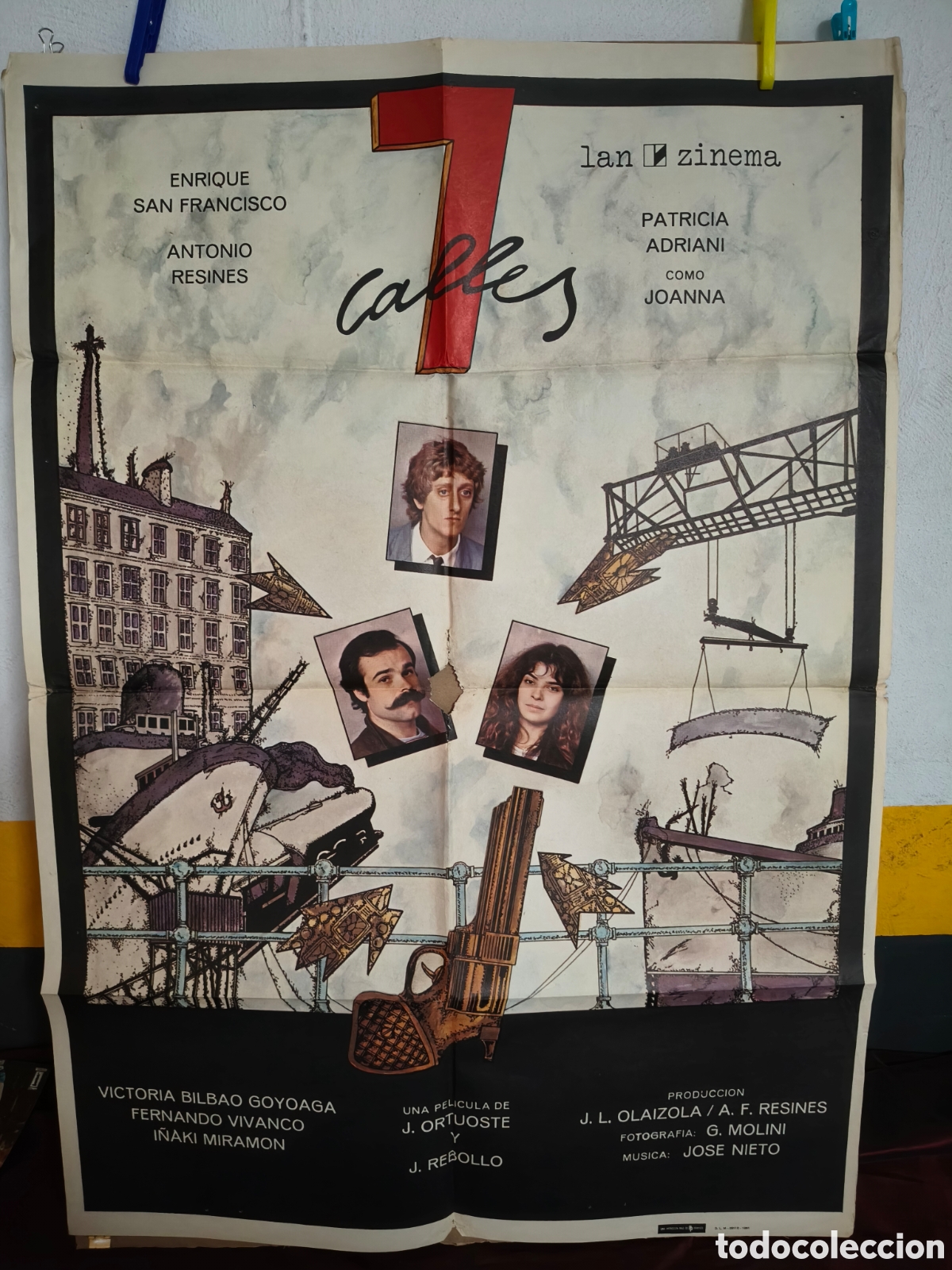 Cine: POSTER CARTEL DE CINE 7 CALLES ENRIQUE SAN FRANCISCO RESINES