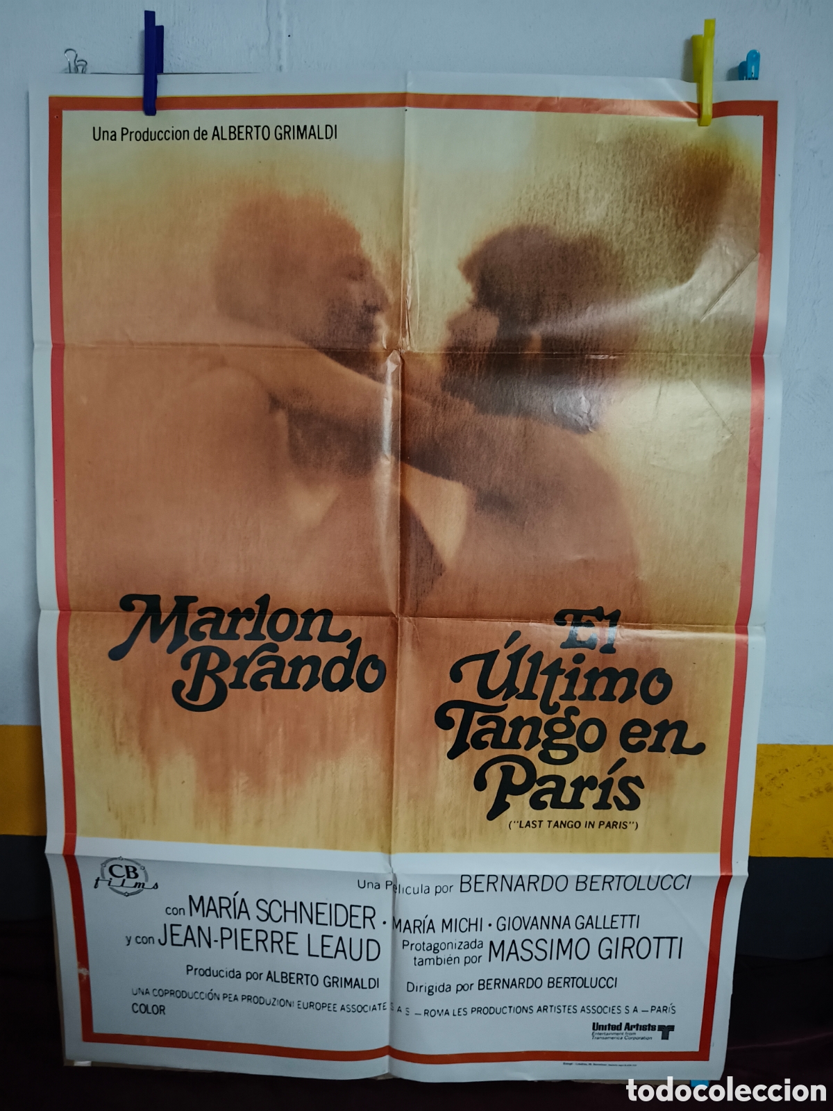 Cine: POSTER CARTEL DE CINE EL ULTIMO TANGO EN PARIS MARLON BRANDON MARIA SCHNEIDER