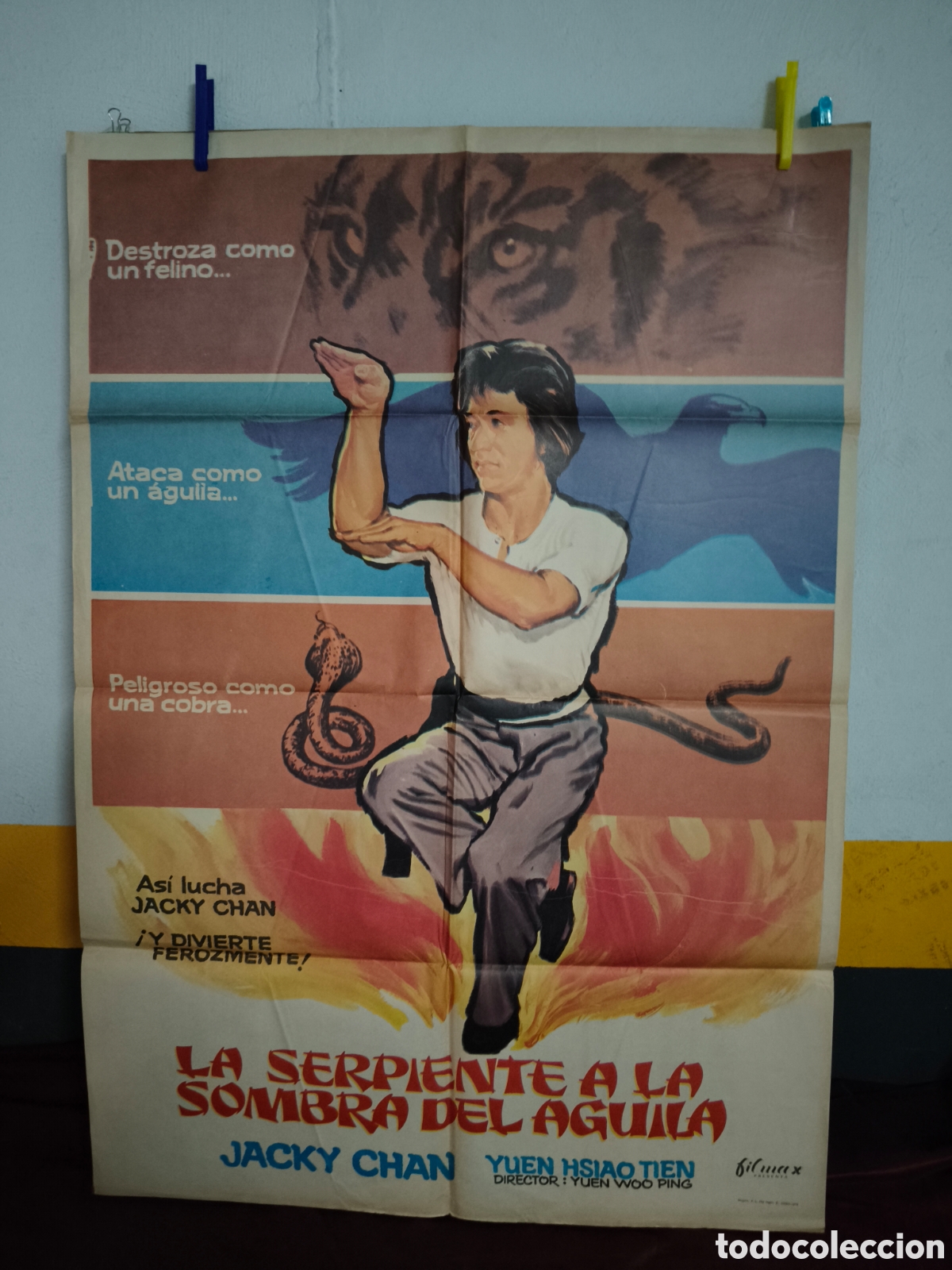 Cine: POSTER CARTEL DE CINE LA SERPIENTE A LA SOMBRA DEL AGUILA JACKY CHAN