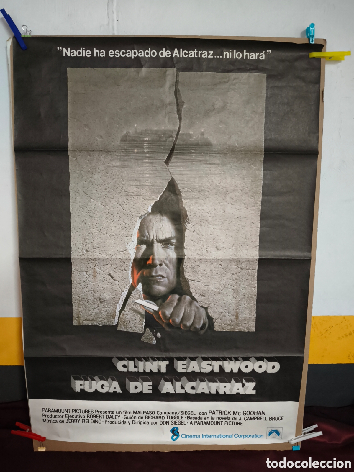 Cin&eacute;ma: POSTER CARTEL DE CINE FUGA DE ALCATRAZ CLINT EASTWOOD
