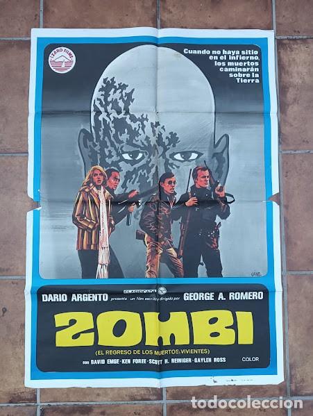 Cinema: VKD 2787 ZOMBI ZOMBIE DAWN OF THE DEAD ROMERO ARGENTO POSTER ORIGINAL 70X100 ESTRENO