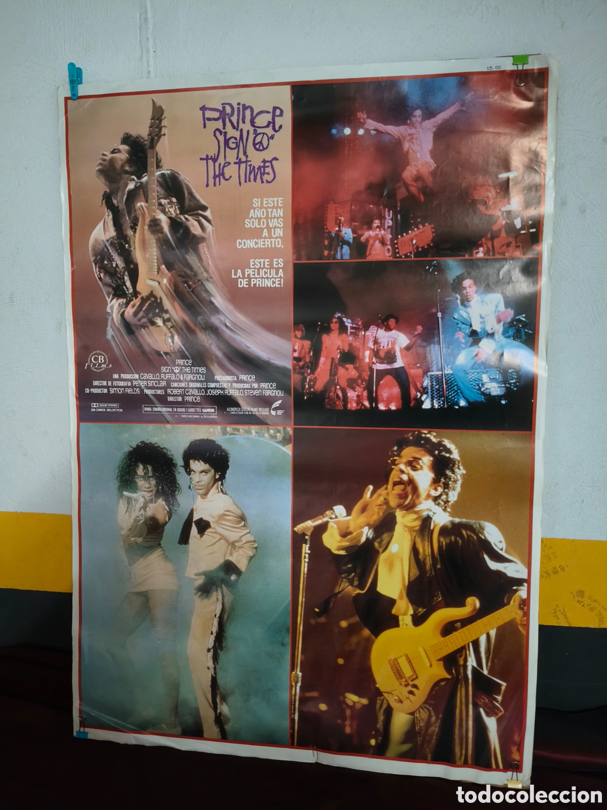 Cin&eacute;ma: POSTER CARTEL PRINCE SING THE TIMES A&Ntilde;OS 80