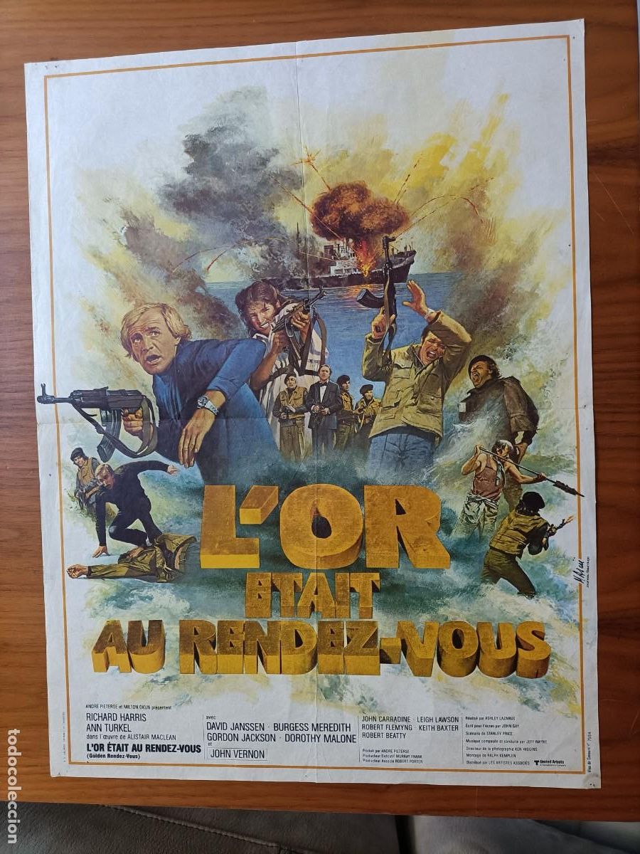 Cinema: POSTER DE LA PEL&Iacute;CULA, CITA DE ORO,(L&Oacute;R &Eacute;TAIT AU RENDEZ VOUS)el original 1&ordf; EDICI&Oacute;N.1977