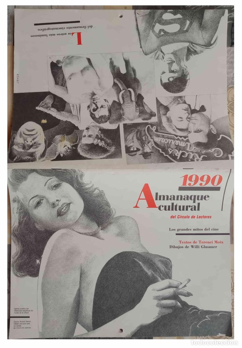 Cine: ALMANAQUE 1990. CLASICOS DEL CINE. Tama&ntilde;o (29,5 x 23 cm.) con 52 p&aacute;gs