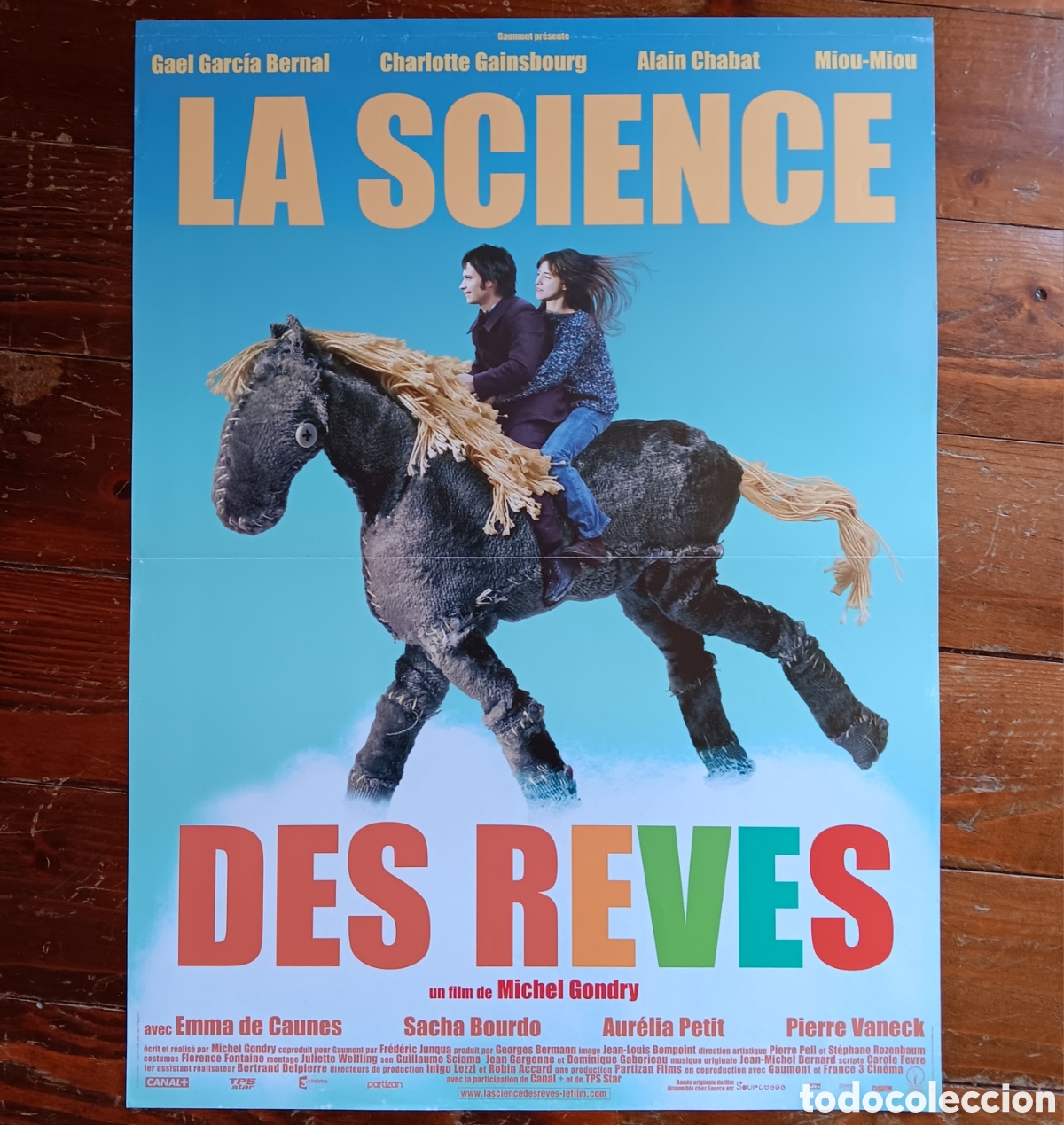 Cin&eacute;ma: &rdquo;LA CIENCIA DEL SUE&Ntilde;O&rdquo; CARTEL ORIGINAL FRANC&Eacute;S 2006 MICHEL GONDRY, GAEL GARC&Iacute;A BERNAL