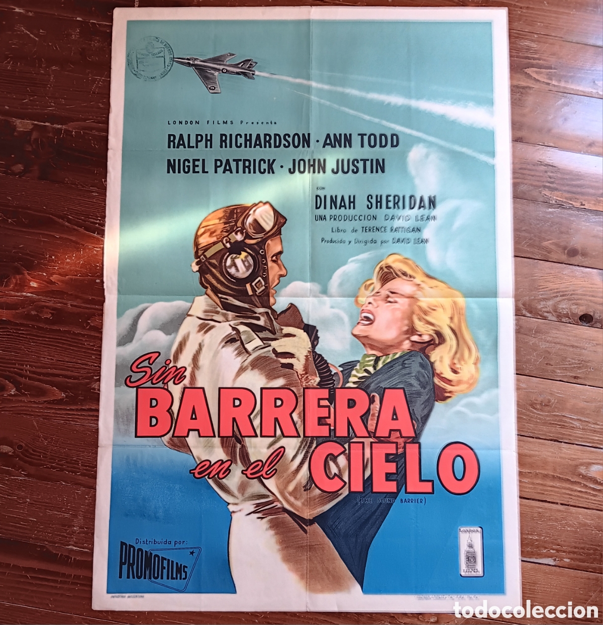 Cine: &rdquo;LA BARRERA DEL SONIDO&rdquo; CARTEL ORIGINAL ESTRENO ARGENTINA 1952 DAVID LEAN