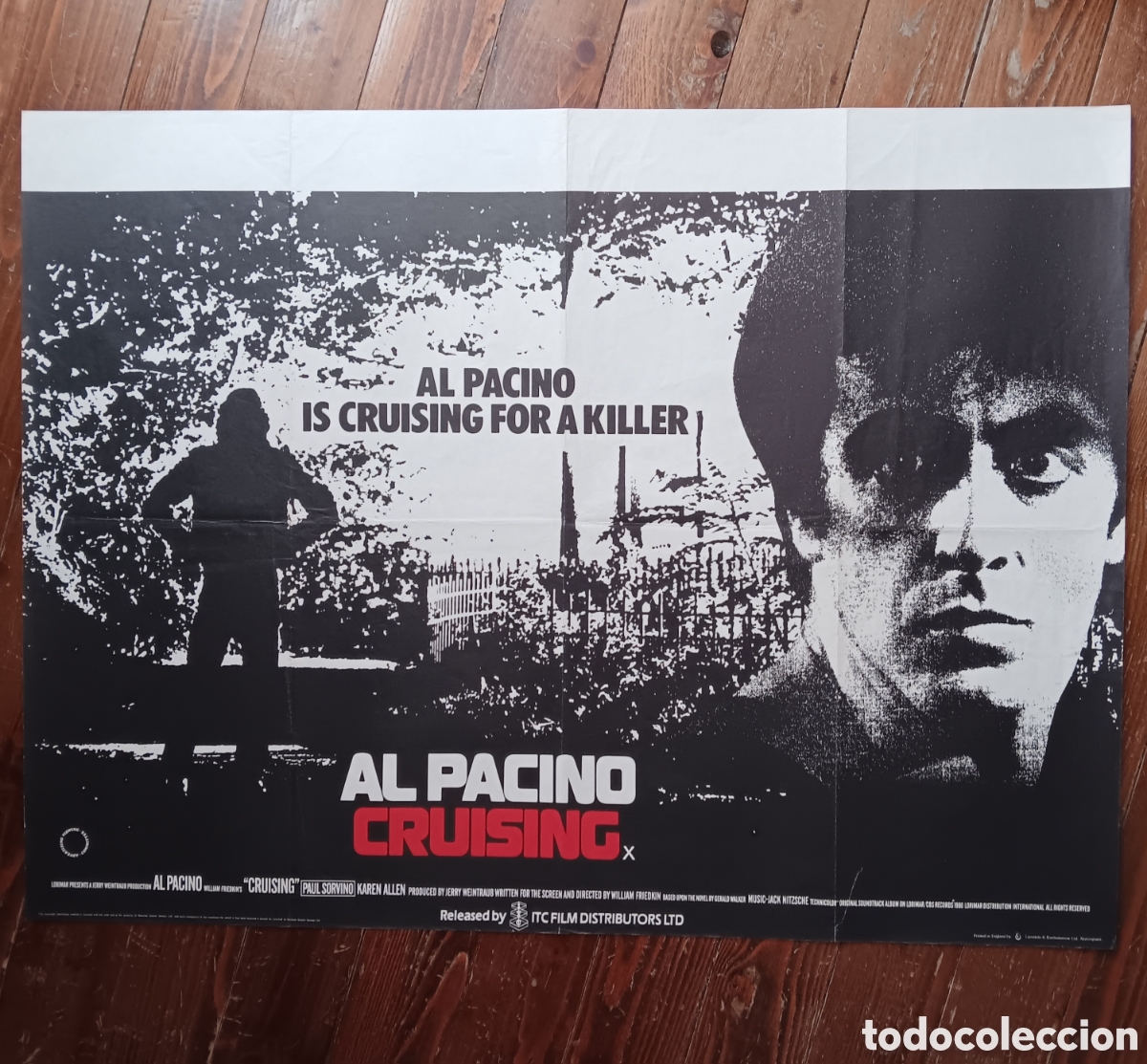 Cin&eacute;ma: A LA CAZA (CRUISING) CARTEL ORIGINAL ESTRENO UK (QUAD) 1980 WILLIAM FRIEDKIN, AL PACINO