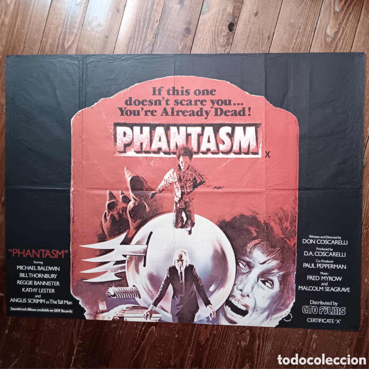 Cinema: &rdquo;PHANTASMA&rdquo; CARTEL ORIGINAL ESTRENO UK ( QUAD) 1979 DON COSCARELLI