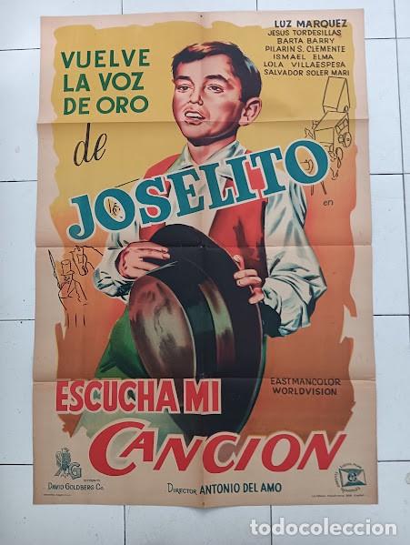 Cinema: EPX 0564 ESCUCHA MI CANCION JOSELITO POSTER ORIGINAL 75X110 ARGENTINO LITOGRAFIA