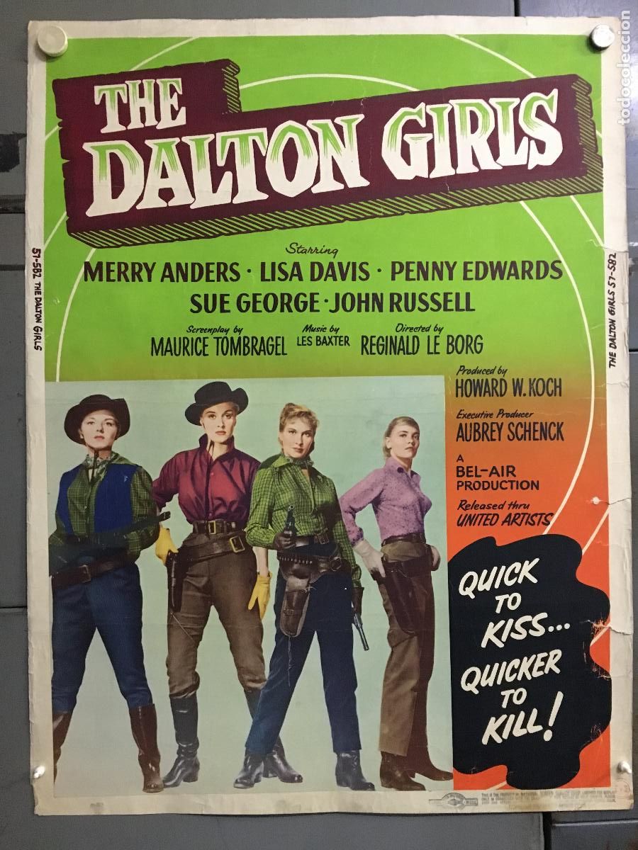 Cinema: R0412 THE DALTON GIRLS MERRY ANDERS LISA DAVIS POSTER ORIGINAL AMERICANO 76X102
