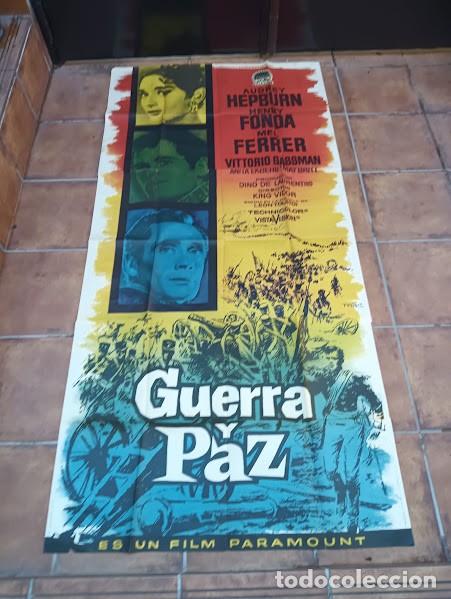 Cinema: SMP 2825 GUERRA Y PAZ AUDREY HEPBURN KING VIDOR MAC POSTER ORIGINAL 3 hojas 100X205 ESTRENO