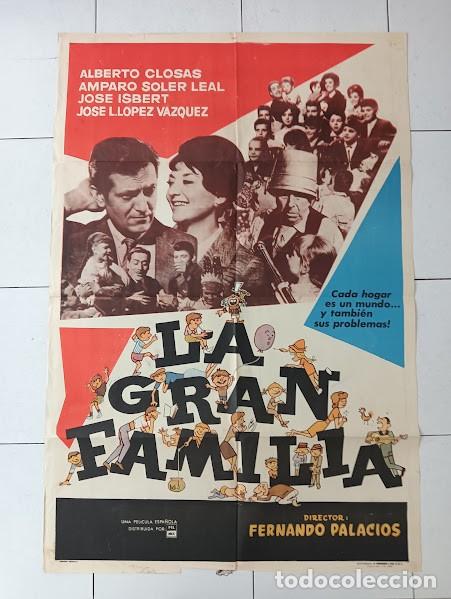 Cinema: EPX 0567 LA GRAN FAMILIA ALBERTO CLOSAS JOSE ISBERT POSTER ORIGINAL ARGENTINO 75X110