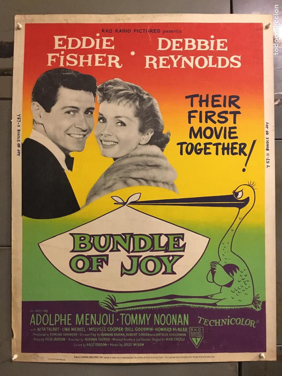 Cin&eacute;ma: R0438 LOS LIOS DE SUSANA DEBBIE REYNOLDS EDDIE FISHER POSTER ORIGINAL AMERICANO 76X102