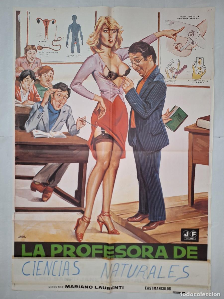 Cin&eacute;ma: ANTIGUO CARTEL CINE LA PROFESORA DE CIENCIAS NATURALES A&Ntilde;O 1981 JANO RV P-2092