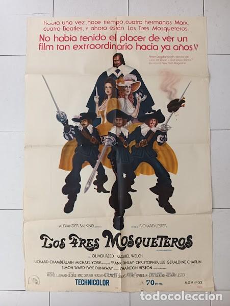 Cinema: EPX 0569 LOS TRES MOSQUETEROS CHARLTON HESTON RAQUEL WELCH POSTER ORIGINAL 75X110 ARGENTINO A