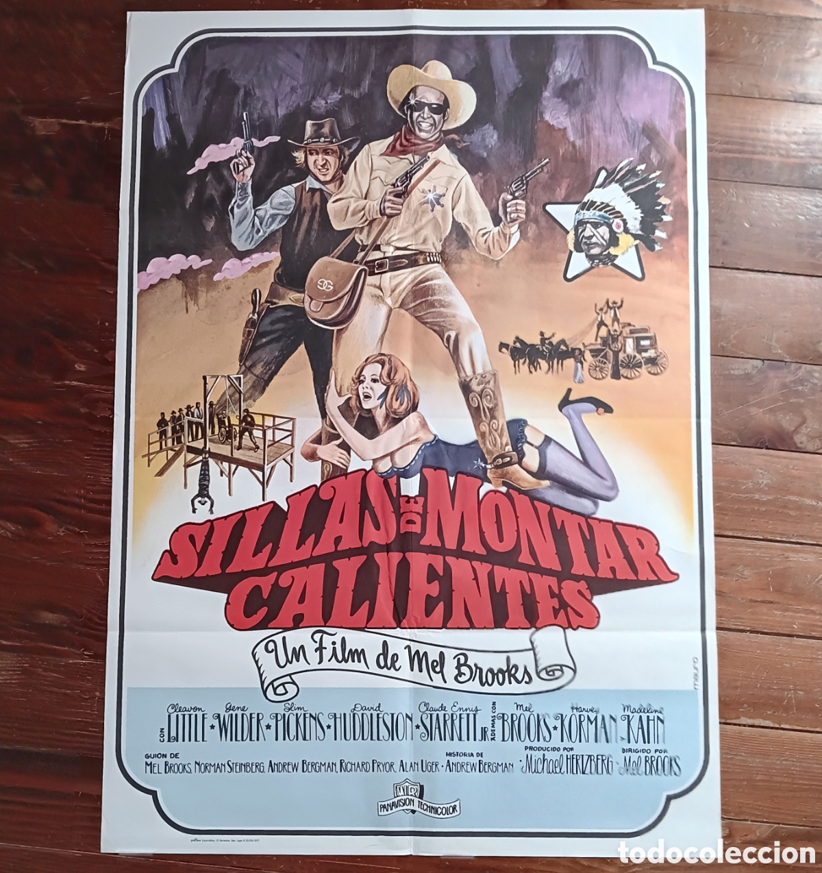 Cin&eacute;ma: &rdquo;SILLAS DE MONTAR CALIENTES&rdquo; CARTEL ORIGINAL ESTRENO 1977 MEL BROOKS, GENE WILDER