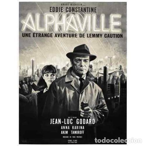 Cine: Lemmy contra Alphaville P&oacute;ster 64x85 cm aprox. Jean-Luc Godard Eddie Constantine