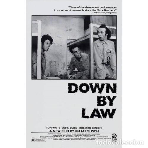 Cinema: Down by Law (Bajo el peso de la ley) Poster 70x100 cm aprox. Jim Jarmusch Roberto Benigni