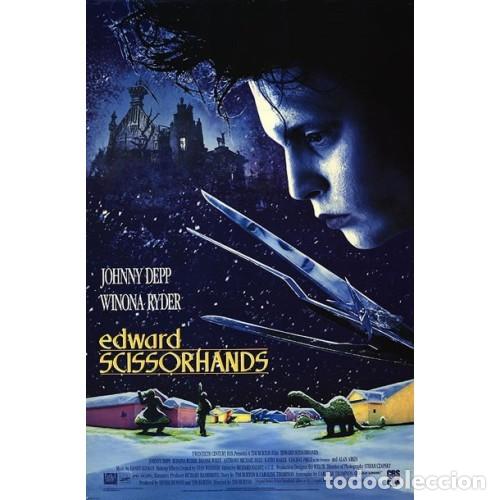 Cine: Eduardo Manostijeras P&oacute;ster Tim Burton Johnny Deep