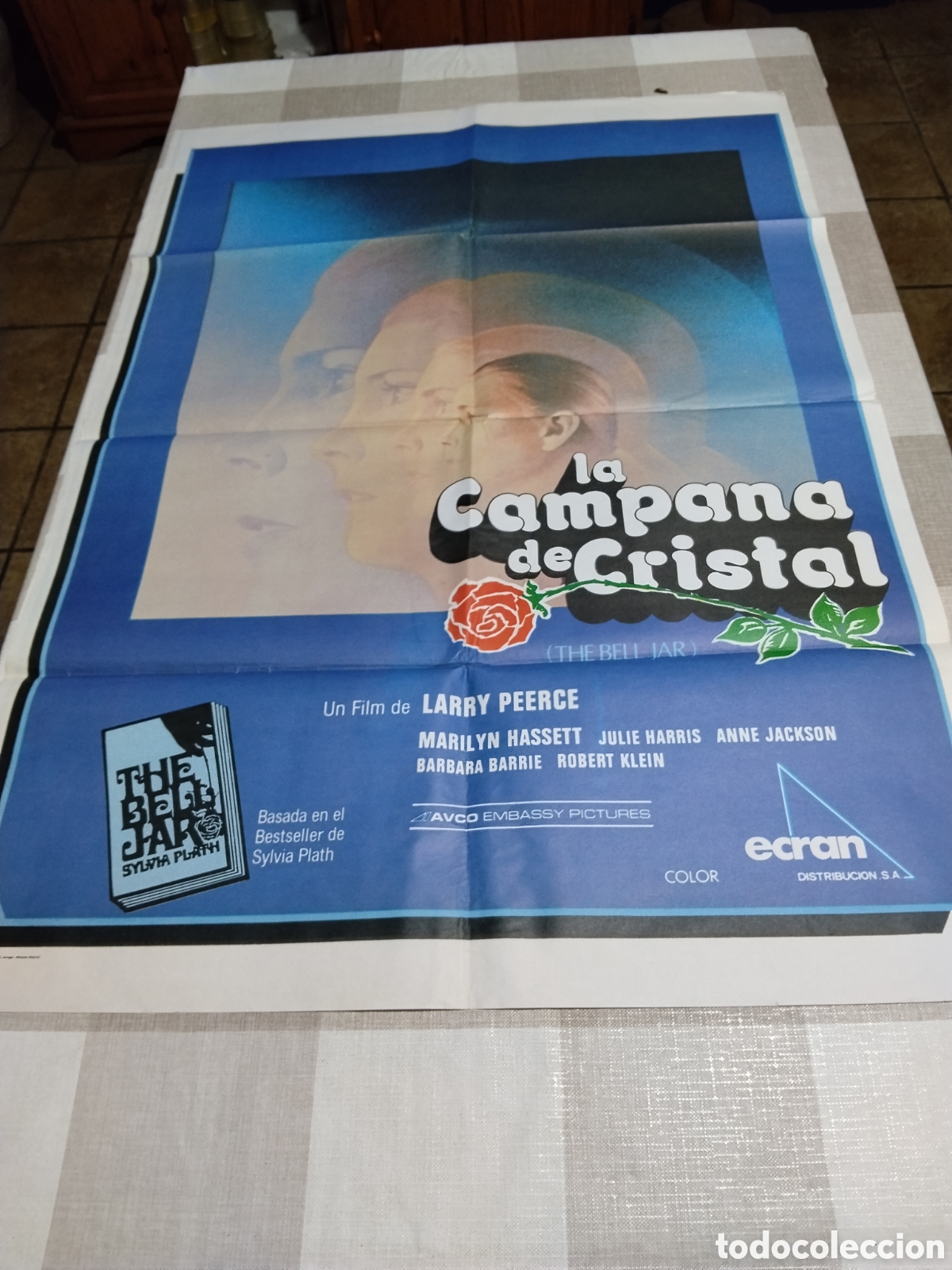 Cinema: P&oacute;ster cartel de cine, La Campana de Cristal, Marilyn Hassett, Julie Harris, Anne Jackson