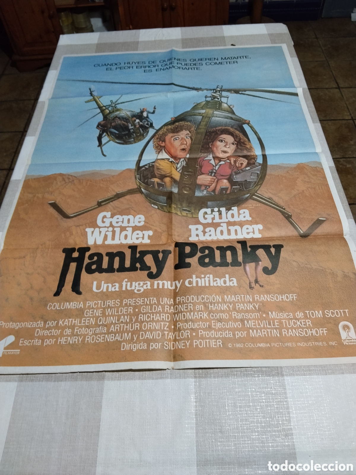 Cin&eacute;ma: P&oacute;ster Cartel de Cine Hanky Panky ,gene wilder,gilda radner