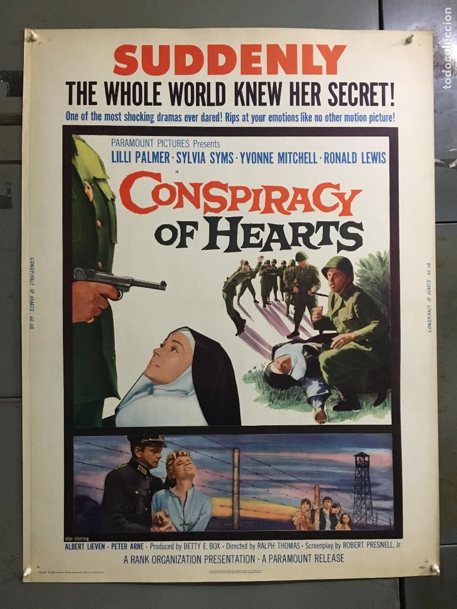 Cine: R0472 LA GUERRA SECRETA DE SOR CATHERINE LILLI PALMER POSTER ORIGINAL AMERICANO 76X102