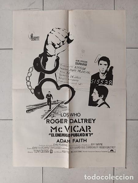 Cin&eacute;ma: VKD 2797 MCVICAR ROGER DALTREY THE WHO POSTER ORIGINAL 50x70 ESTRENO