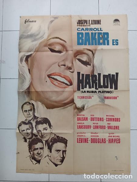 Cine: VKD 2802 HARLOW CARROLL BAKER GORDON DOUGLAS MCP POSTER ORIGINAL 70X100 ESTRENO
