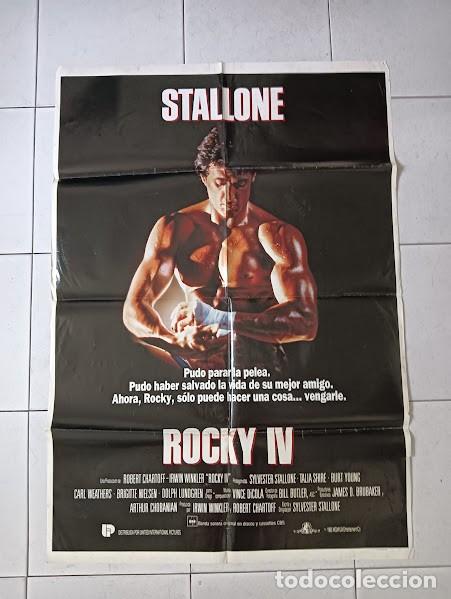 Kino: VKD 2804 ROCKY 4 SYLVESTER STALLONE DOLPH LUNDGREN BOXEO POSTER ORIGINAL 70X100 ESTRENO