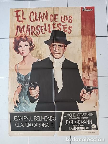 Cin&eacute;ma: VKD 2806 EL CLAN DE LOS MARSELLESES JEAN-PAUL BELMONDO CLAUDIA CARDINALE POSTER ORIG 70X100 ESTRENO