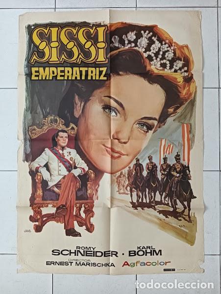 Cine: VKD 2808 SISSI EMPERATRIZ ROMY SCHNEIDER JANO POSTER ORIGINAL 70X100 ESPA&Ntilde;OL