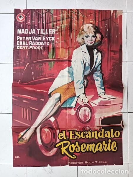 Cine: VKD 2810 EL ESCANDALO ROSEMARIE NADJA TILLER PETER VAN EYCK JANO POSTER ORIGINAL 70X100 ESTRENO