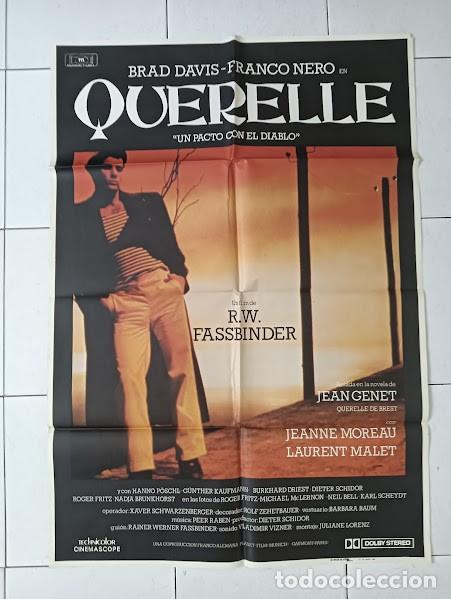Cine: VKD 2812 QUERELLE FASSBINDER BRAD DAVIS GAY CULT POSTER ORIGINAL 70X100 ESTRENO