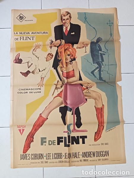 Cine: VKD 2818 F DE FLINT JAMES COBURN MATAIX POSTER ORIGINAL 70X100 ESTRENO