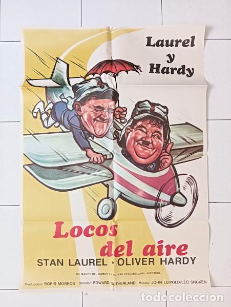 Cine: VKD 2822 LOCOS DEL AIRE STAN LAUREL OLIVER HARDY LEGION EXTRANJERA POSTER ORIG 70X100 ESPA&Ntilde;OL