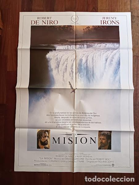 Cine: SMP 2828 LA MISION ROBERT DE NIRO JEREMY IRONS POSTER ORIGINAL 70X100 ESTRENO raro