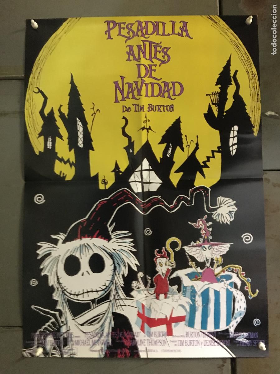 Cine: ODC D009 PESADILLA ANTES DE NAVIDAD WALT DISNEY TIM BURTON POSTER 50X70 h3