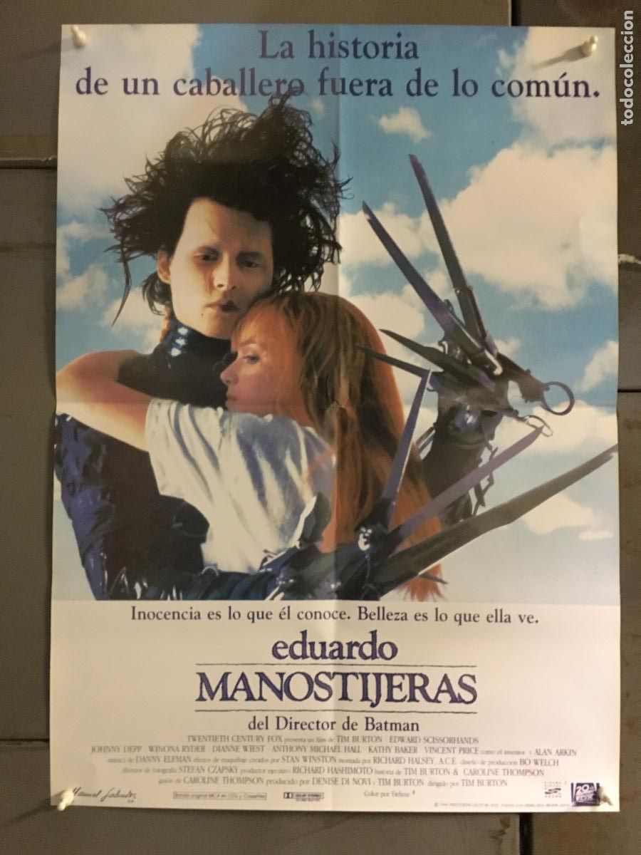 Cine: ODC D010 EDUARDO MANOSTIJERAS TIM BURTON JOHNNY DEPP POSTER 50X70 h3