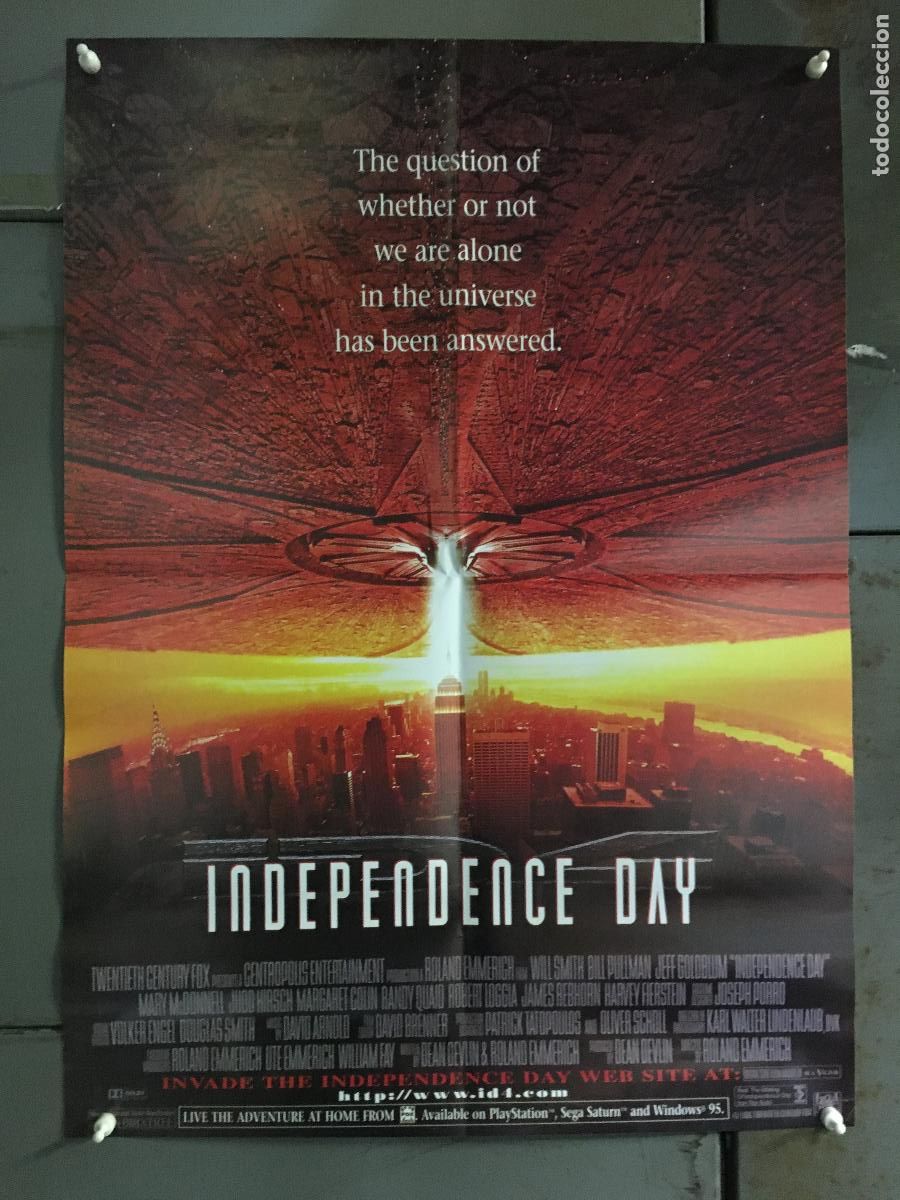 Cine: ODC D011 INDEPENDENCE DAY WILL SMITH ROLAND EMMERICH POSTER 50X70 H3